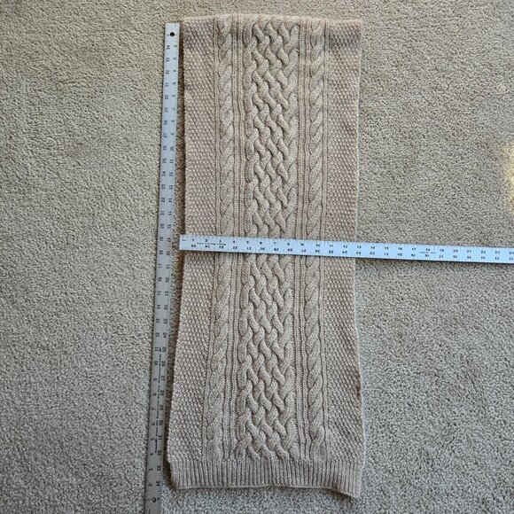 Knit Wool Scarf With Cable Design Aryan Celtic - Picture 7 of 7